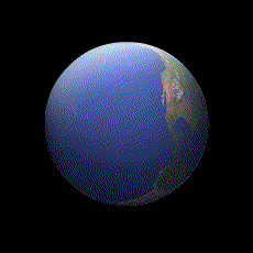 animiertes gif Erdkugel